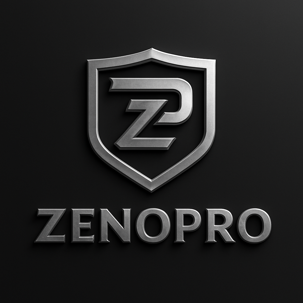 ZenoPro silver shield emblem